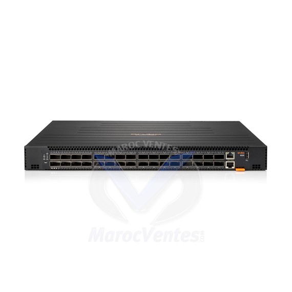 Aruba 8325-32C 32-port 100G QSFP+/QSFP28 Front-to-Back 6 Fans and 2 DC Bundle JL859A