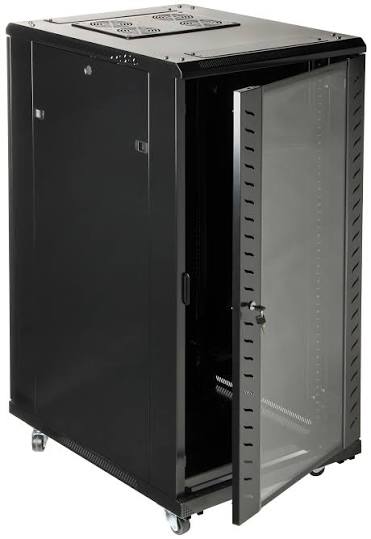 Armoire 24 unités 800x1000 avec 1 étagère et 4 ventilos LIN-24U/800X1000