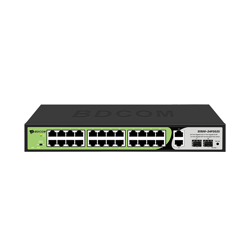 Switch S1500-24P2G2S – 24-Port Gigabit PoE+ 2-Port Gigabit SFP BDCOM S1500-24P2G2S