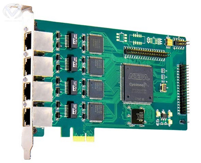 Carte E1 a 4 port Pour Asterisk ISDN PRI Digital Interface ZD4PE