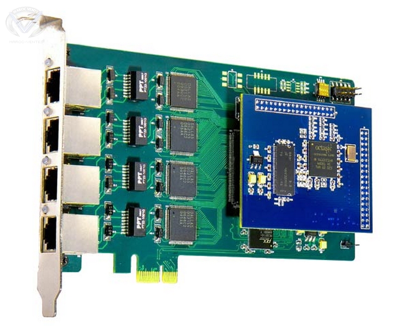 Carte E1 a deux avec Carte Echo Canceling port Pour Asterisk ISDN PRI Digital Interface Card ZD2PE-E