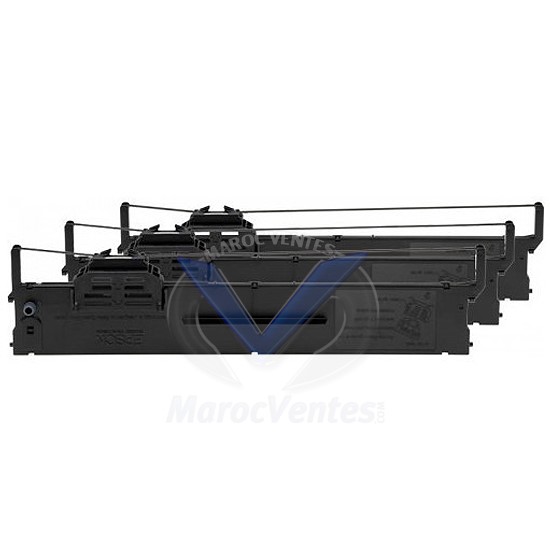 RUBAN EPSON NOIR PLQ-20 PAR PACK DE 3-RUBAN EPSON NOIR PLQ-20 PAR PACK DE 3