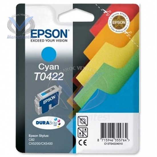 EPSON ENCRE PIGMENT CYAN C82/CX5200/CX5400-EPSON ENCRE PIGMENT CYAN C82/CX5200/CX5400
