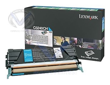 Toner Cyan Lexmark Laser  Couleur C524 C532 C534 5000P