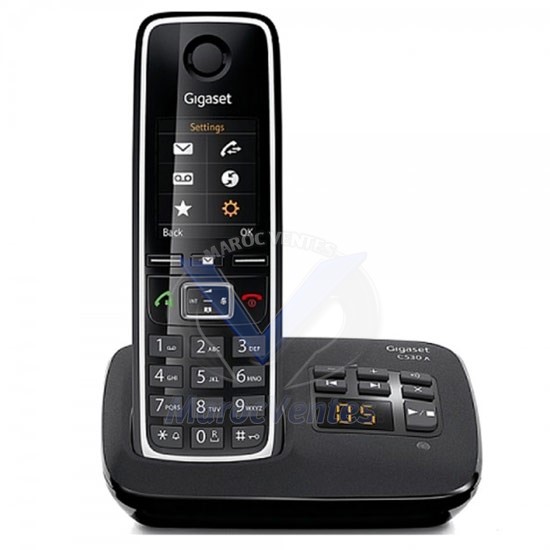 Téléphones Sans Fil Répondeur Gigaset C530A Noir 4250366834030
