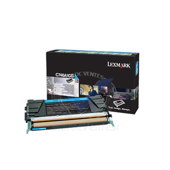 Cartouche toner Cyan 7000 pages C746A1CG