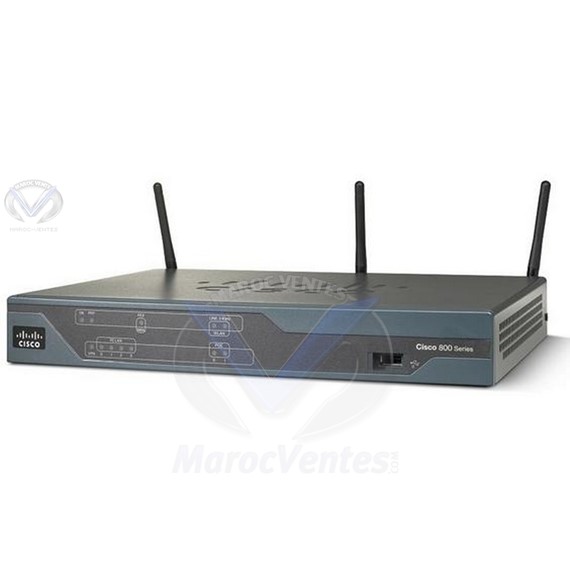 Routeur sans fil 881W Integrated Services - commutateur 4 ports C881W-E-K9