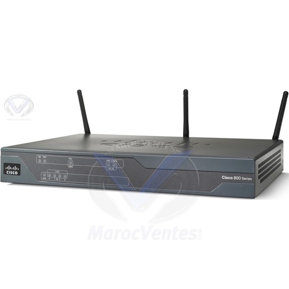 Routeur 4 ports 886VA - DSL/RNIS - Secure Router with VDSL2/ADSL2+ over ISDN and Embedded 3.7G C886VAG+7-K9