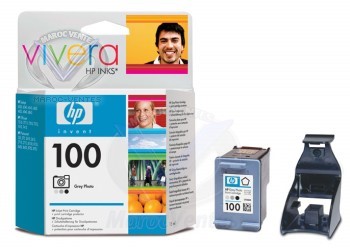 HP 100 Grey Photo Inkjet Print Cartridge (15ml) C9368AE