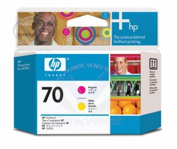 HP 70 Magenta and Yellow Printhead C9406A