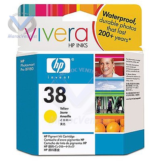 CARTOUCHE HP N€38 YELLOW  PHOTOSMART B9180/B8850-CARTOUCHE HP N€38 YELLOW  PHOTOSMART B9180/B8850