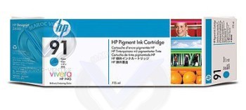 hp91 775 ml cyan ink cartridge with vivera ink C9467A