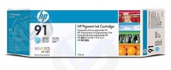 HP 91 775ML LIGHT CYAN INK WITH VIVERA INK-HP 91 775ML LIGHT CYAN INK WITH VIVERA INK