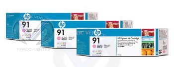 HP 91 Light Magenta Ink Cartridge 3-pack C9487A