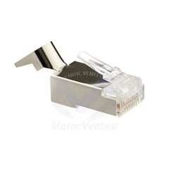 Connecteur RJ45 CAT6a blindé metal 100 pièces