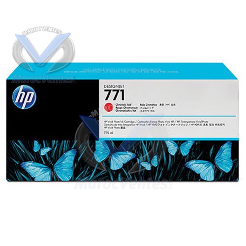 HP 771 775-ml Chromatic Red Designjet Ink Cartridge-HP 771 775-ml Chromatic Red Designjet Ink Cartridge