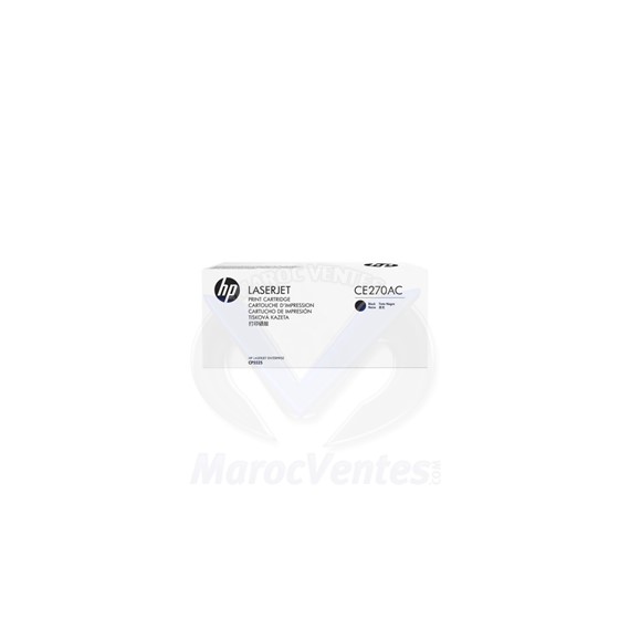 Cartouche de toner noir LaserJet Original Contract CE270AC