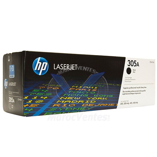 Cartouche authentique de toner noir HP LaserJet 305A CE413A