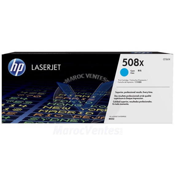 Cartouche de toner 508X cyan d