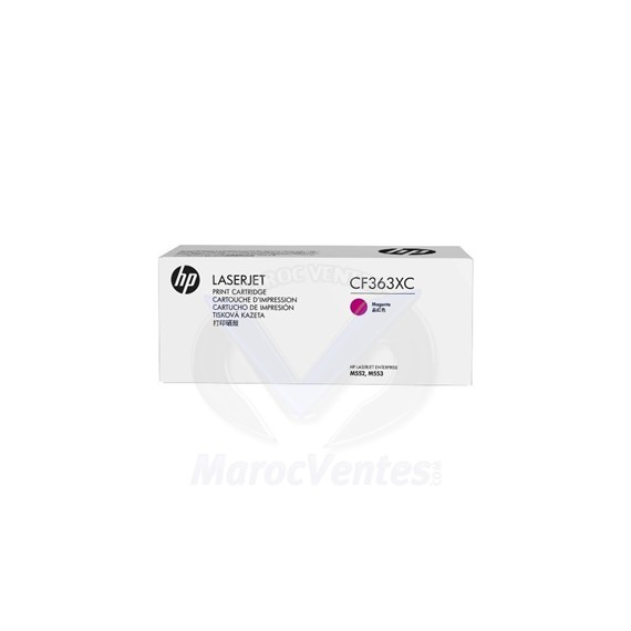 Cartouche de toner 508X Magenta LaserJet à haut rendement Original 9 500 Pages CF363XC