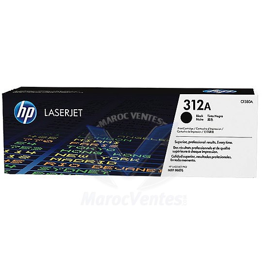 Cartouche de Toner Noir Authentique HP LaserJet 312A CF380A