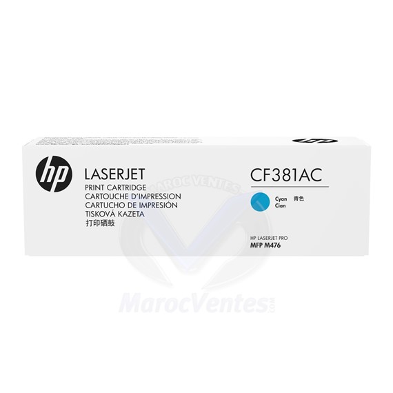 Cartouche de toner 312A Cyan LaserJet originale CF381AC