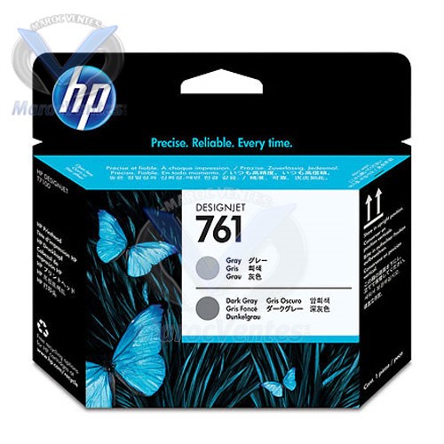 HP 761 Gray/Dark Gray Inkjet Printhead-HP 761 Gray/Dark Gray Inkjet Printhead