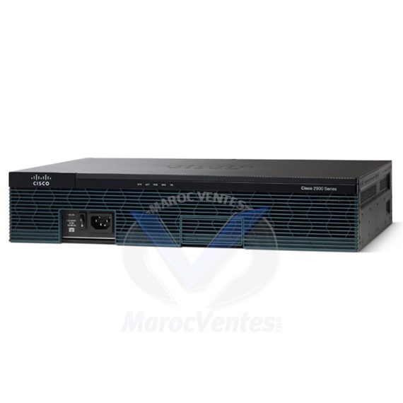CISCO 2911 w 3 GE,4 EHWIC,2 DSP,1 SM,256MB CF,512MB DRAM,IPB CISCO2911
