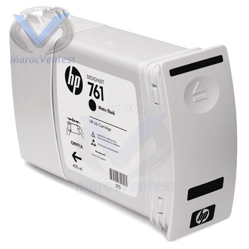 HP 761 400ml Matte Black Ink Cartridge-HP 761 400ml Matte Black Ink Cartridge