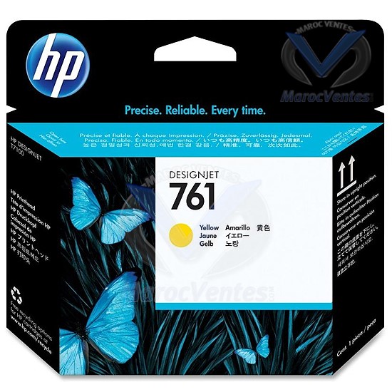 HP 761 400ml Yellow Ink Cratridge-HP 761 400ml Yellow Ink Cratridge