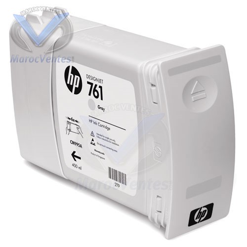 HP 761 400ml Gray Ink Cartridge-HP 761 400ml Gray Ink Cartridge