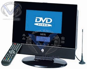 Téléviseur Portable LCD 7” avec Double tuner intégré (DVB-T + Analog) et lecteur DVD CTV 4889 DVB-T/DVD