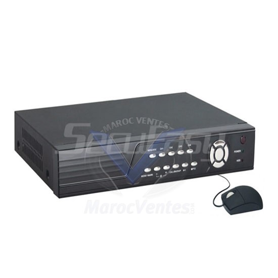 DVR 4CH H.264/REALTIME/100 Cadres / Seconde DDNS gratuit (AUTO ID) D1501