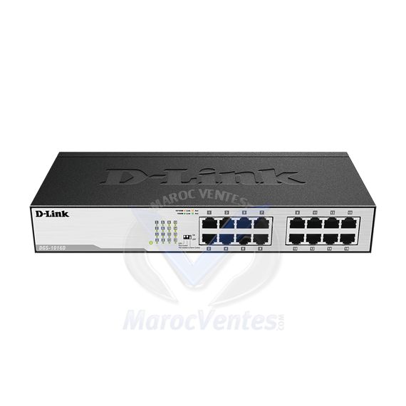 Switch rackable 16 Ports 10/100 Base T Non-Manageable DES-1016C/E