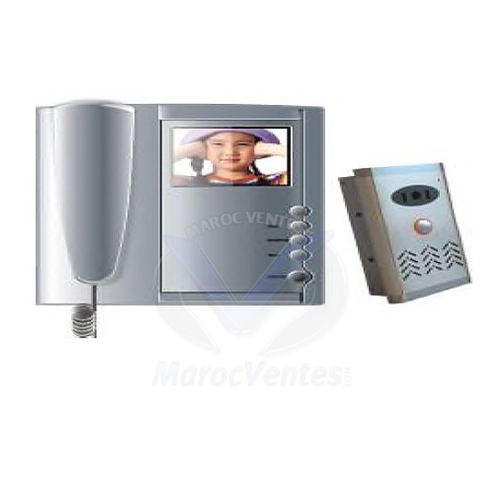 VIDEO DOOR PHONE AVEC ECRAN LCD 4" CCD 602VDP BLANC & NOIR DI-602VDP