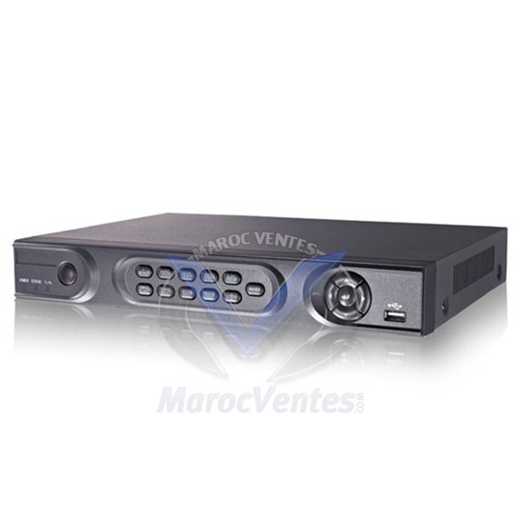 DVR 4 canaux 04 entrées audio D1 Enregistrement Clavier avant et sorties d