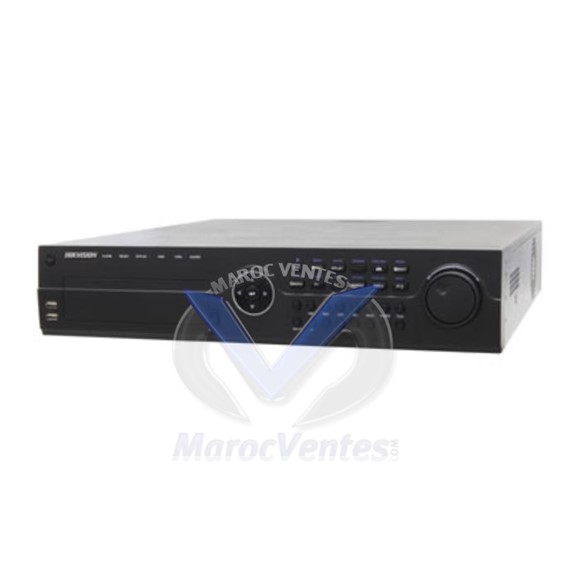 Enregistreur vidéo IP 4 canaux  VGA / HDMI RJ45 100 ~ 240 VCA 8 SATA DS-9604NI-SH
