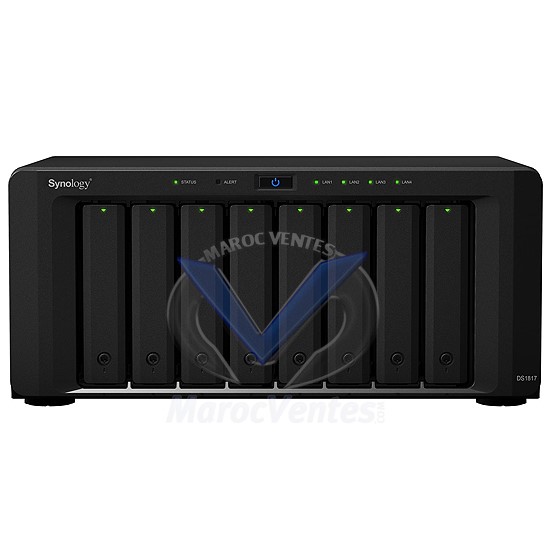 DiskStation  Serveur NAS 8 Baies 4 Go RAM Quad Core 1.7 Ghz DS1817