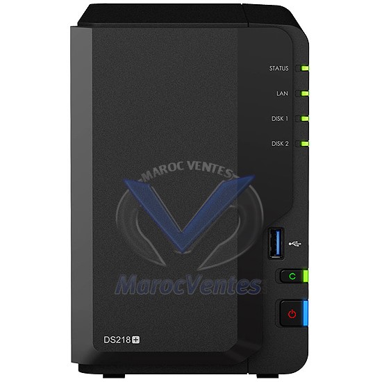 Serveur NAS 2 Baies avec Transcodeur 4K DS218+