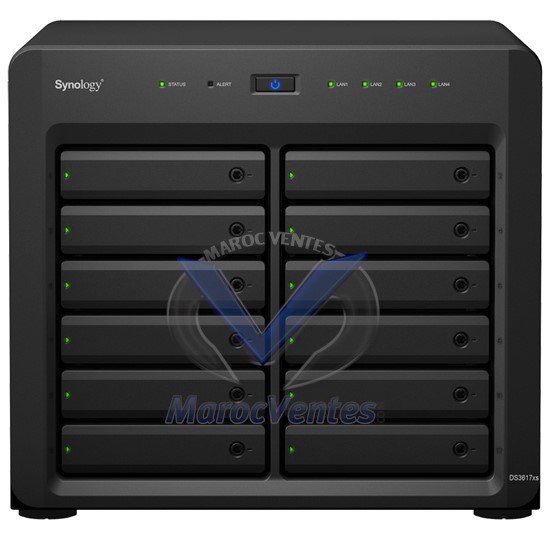 DiskStation Serveur NAS 12 Baies Intel Xeon D-1527 2.2GHz 16 GO RAM DS3617xs