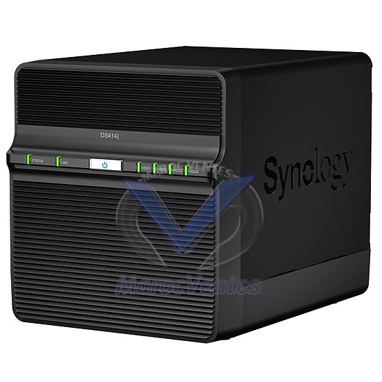 Serveur Nas  Dual Core 1.2 Ghz 512 Mo Ram 24 To Max 1 USB 3.0 1 USB DS414J