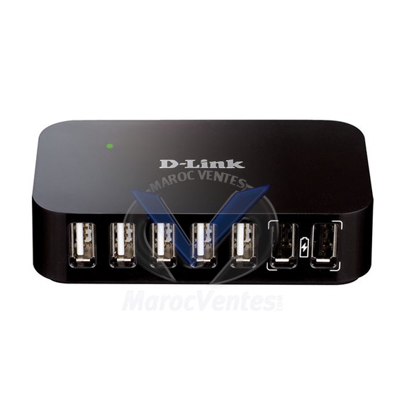 Hub 7 ports USB 2.0 (alimentation externe) DUB-H7/EB