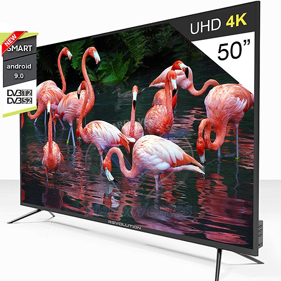 Smart TV UHD 4K 50 Pouces Android 9.0 1Go De RAM 8Go De ROM WIFI Bluetooth RG45 Satellite E50A71BS