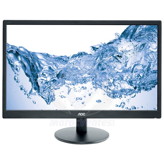 Ecran LED e2470Swhe 24" 1920 x 1080 Format large 16/9  VGA HDMI Noir ECRAOC07