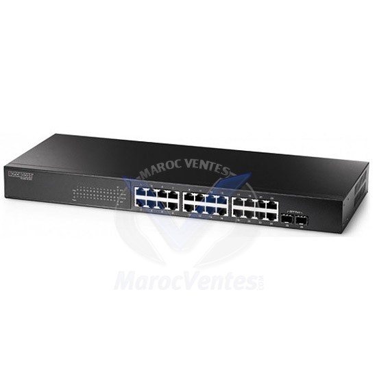 SMC 24 Port 1000BASE-T +2Combo G (RJ-45/SFP), Web-based mana ECS4310-26T EUK