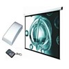 Ecran de Projection  Mural Electrique + Télécommande Radio sans fil 2X2M /6X4.5 M ELEC2.00ST