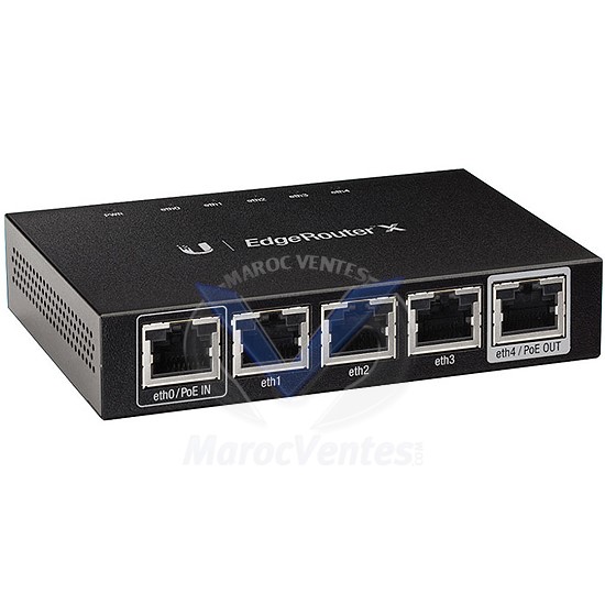 ER-X EDGEMAX EDGEROUTER 5XGIGABIT PORTS, POE PASSTHROUGH ER-X