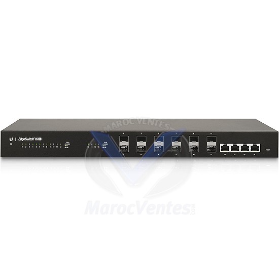 EdgeSwitch 16 XG Switch Manageable 16 Ports 4 x 10GbE RJ45 12 Ports SFP+ ES-16-XG