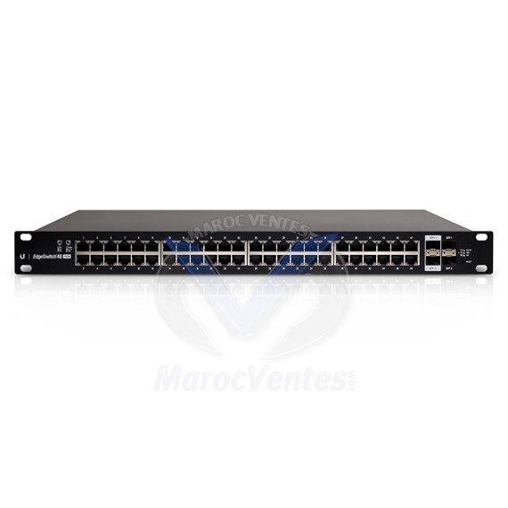 Switch 48 ports 10/100/1000 PoE+ avec 2 ports 1/10 Gbps SFP+ et 2 ports 1 Gbps SFP ES-48-750W