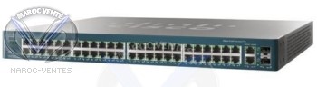 Switch 48 ports 10/100 Mbps Administrable niveau 2 + 4 ports 10/100/1000 Mbps PoE ESW-520-48P-K9